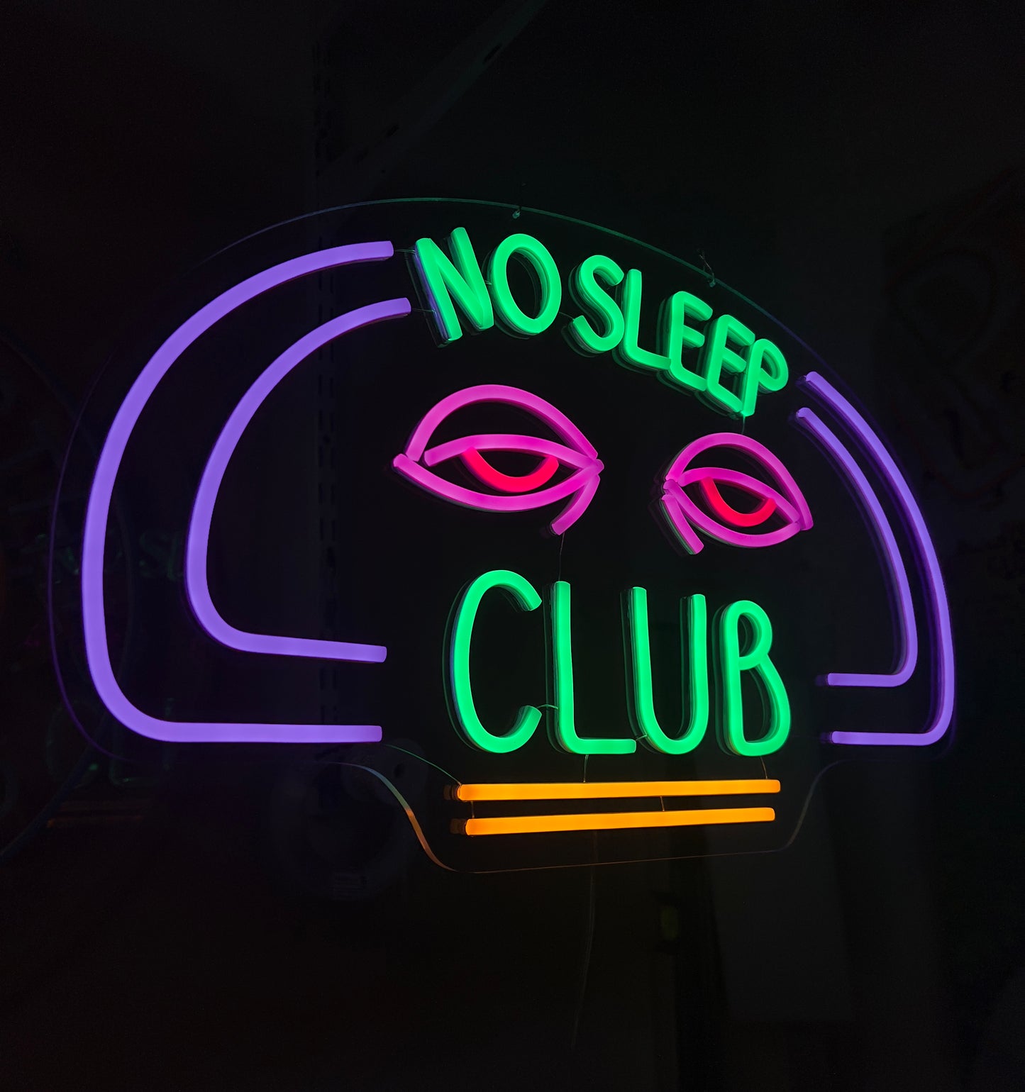 No sleep led neon sign - 24” x 20”