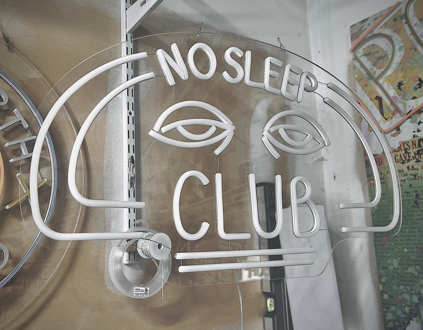 No sleep led neon sign - 24” x 20”