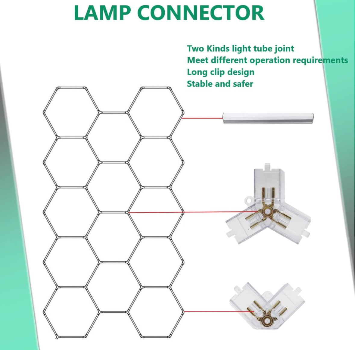 Honeycomb Hexagon lights - 14 hex